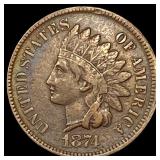 1874 Indian Head Cent LIGHTLY CIRCULATED