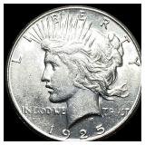 1925 Silver Peace Dollar CHOICE AU