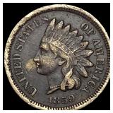 1859 Copper-Nickel Indian Head Cent ABOUT UNCIRCUL