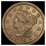 1846 Braided Hair Large Cent NEARLY UNCIRCULATED