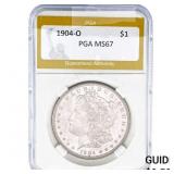 1904-O Morgan Silver Dollar PGA MS67