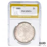 1889 Morgan Silver Dollar PGA MS65+