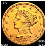 1879 $2.50 Gold Quarter Eagle CHOICE BU