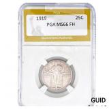 1919 Standing Liberty Quarter PGA MS66 FH