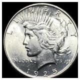 1925 Silver Peace Dollar LIGHTLY CIRCULATED