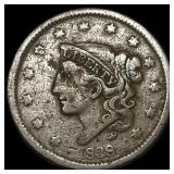 1838 Coronet Head Large Cent LIGHTLY CIRCULATED