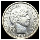 1905-S Silver Barber Dime HIGH GRADE