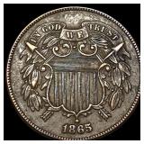 1865 Copper Two-Cent Piece CLOSELY UNCIRCULATED