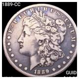 1889-CC Morgan Silver Dollar NEARLY UNCIRCULATED