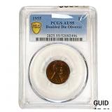 1955 Wheat Cent PCGS AU55 DDO