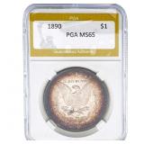 1890 Morgan Silver Dollar PGA MS65
