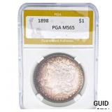 1898 Morgan Silver Dollar PGA MS65
