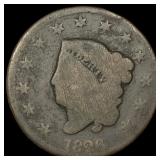 1828 Coronet Head Large Cent NICELY CIRCULATED