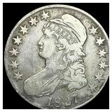 1827 Capped Bust Half Dollar ABOUT UNCIRCULATED