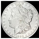 1896 Silver Morgan Dollar NEARLY UNCIRCULATED
