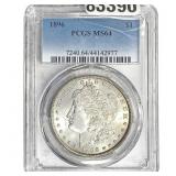 1896 Morgan Silver Dollar PCGS MS64