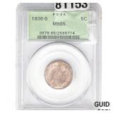 1936-S Buffalo Nickel PCGS MS65