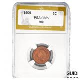 1909 Indian Head Cent PGA PR65 Red