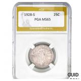 1928-S Standing Liberty Quarter PGA MS65