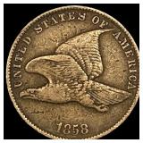 1858 Flying Eagle Cent NEARLY UNCIRCULATED