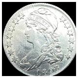 1808 Capped Bust Half Dollar NEARLY UNCIRCULATED