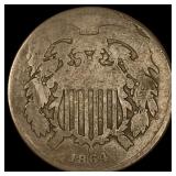 1864 Two-Cent Piece NICELY CIRCULATED
