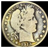 1913 Barber Half Dollar NICELY CIRCULATED