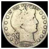 1914 Barber Half Dollar NICELY CIRCULATED