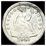 1845-O Silver Seated Liberty Dime HIGH GRADE