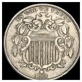 1868 Shield Nickel CLOSELY UNCIRCULATED