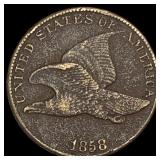 1858 Flying Eagle Cent NEARLY UNCIRCULATED