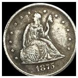 1875 Seated Liberty Twenty Cents NEARLY UNCIRCULAT