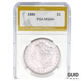 1886 Morgan Silver Dollar PGA MS64+