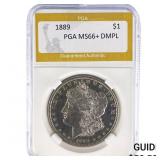 1889 Morgan Silver Dollar PGA MS66+ DMPL