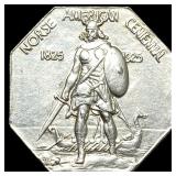 1925 Silver Norse American Centennial Medal UNCIRC