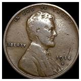 1914-D Lincoln Wheat Cent LIGHTLY CIRCULATED