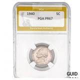 1940 Jefferson Nickel PGA PR67