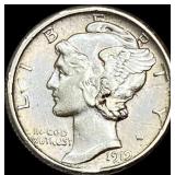 1919 Mercury Dime CLOSELY UNCIRCULATED