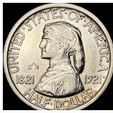 1921 Missouri Centennial Half Dollar CLOSELY UNCIR