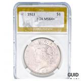 1923 Silver Peace Dollar PGA MS64+