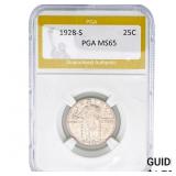 1928-S Standing Liberty Quarter PGA MS65