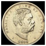 1883 Hawaii Silver 1/2 Dollar CLOSELY UNCIRCULATED