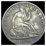 1876-S Silver Half Dollar (Seated Liberty) CLOSELY