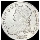 1830 Capped Bust Half Dollar CLOSELY UNCIRCULATED