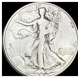 1927-S Silver Walking Liberty Half Dollar ABOUT UN