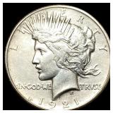 1921 Silver Peace Dollar CLOSELY UNCIRCULATED