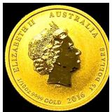 2016 Australia 1/10 oz Gold $15 Victory in the Pac