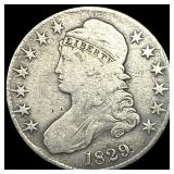 1829 Capped Bust Half Dollar NICELY CIRCULATED