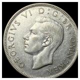 1946 G. Britain Silver Half Crown UNCIRCULATED