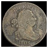 1805 Draped Bust Half Cent LIGHTLY CIRCULATED